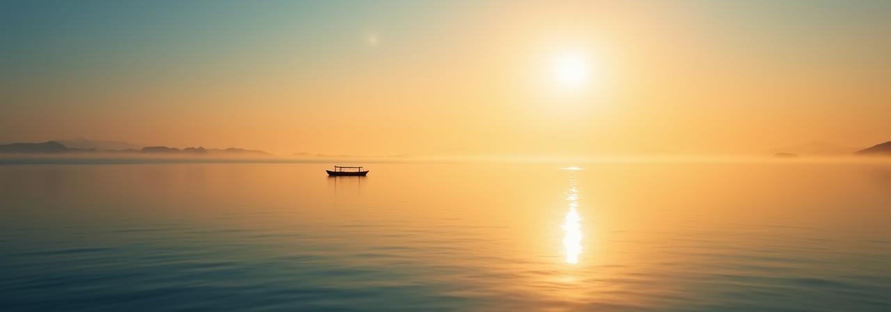 Acque serene al tramonto